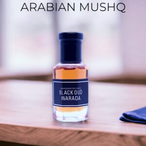 Black Oud Warada Attar for Men and Women | Strong and Long Lasting | Smoky Oud Mild Rose | 12ML & 6ML Roll On